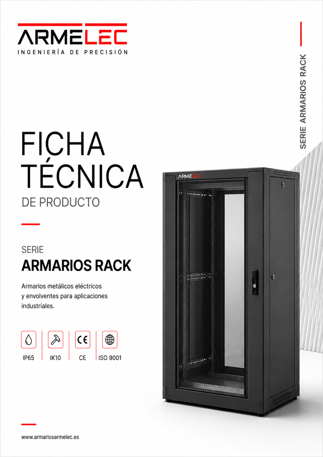 Portada de la ficha técnica Serie Rack Armelec