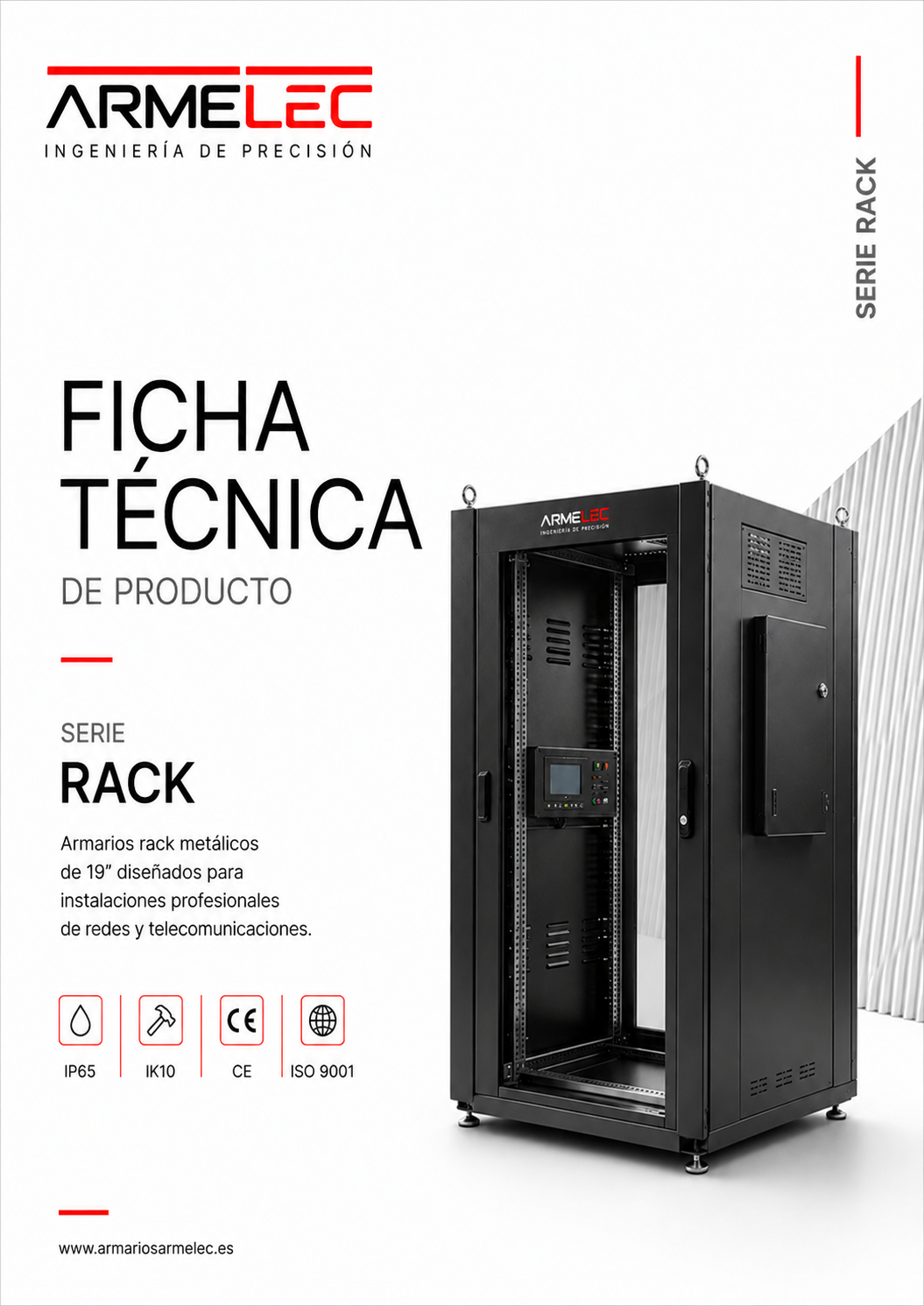 Portada de la ficha técnica Serie Rack Universal