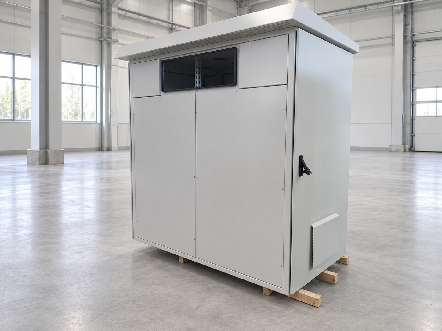Cabinas Proymeca cerradas en perspectiva